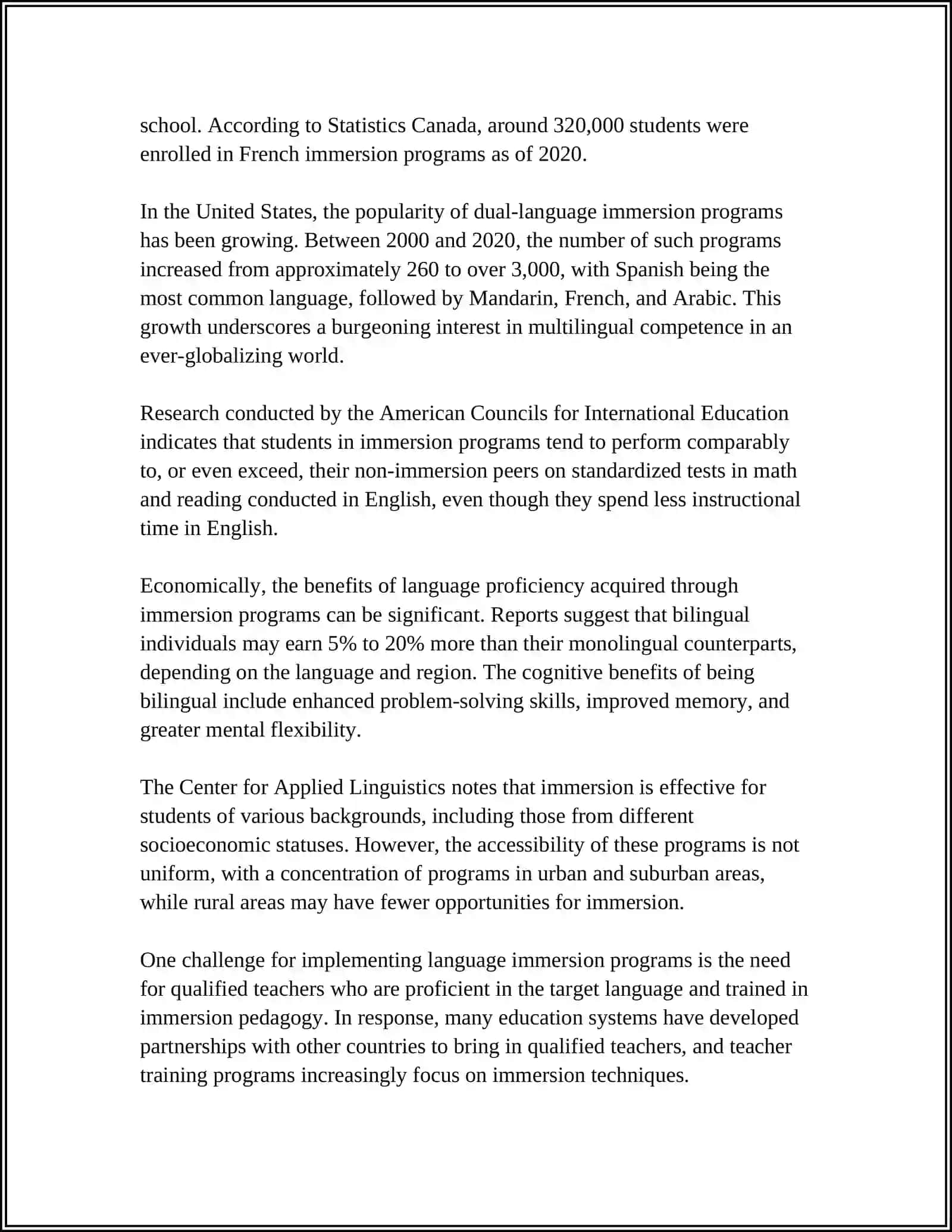 Language Immersion Programs 4
