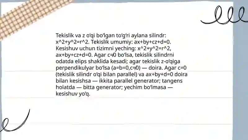 Sirtlarning o‘zaro tutashuvini yasash 4