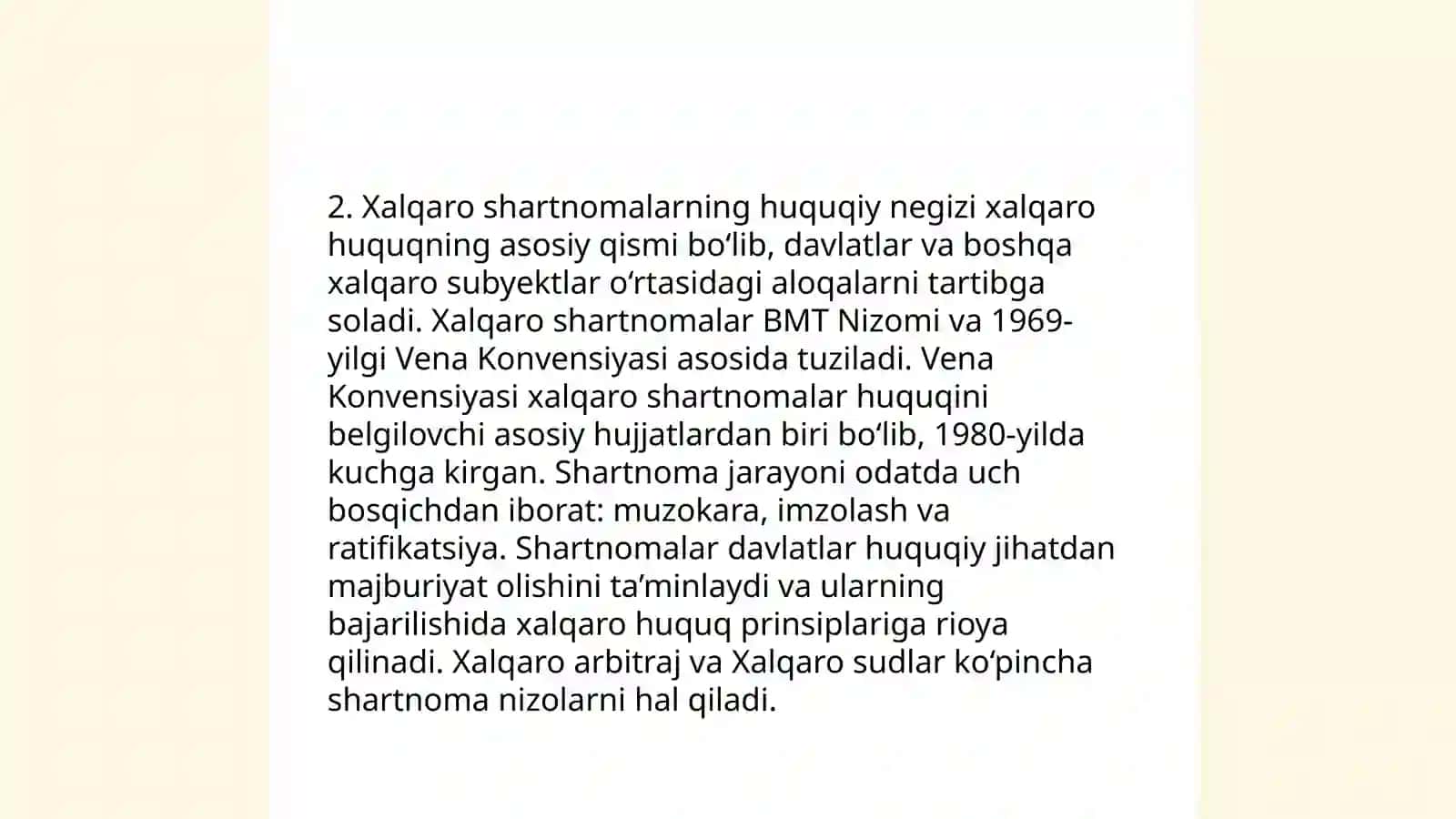 Xalqaro shartnomalar fuqarolik huquqining manbai sifatida 4