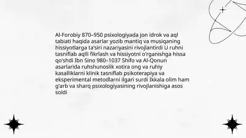Psixologiya fanining taraqqiyoti tarixi 4