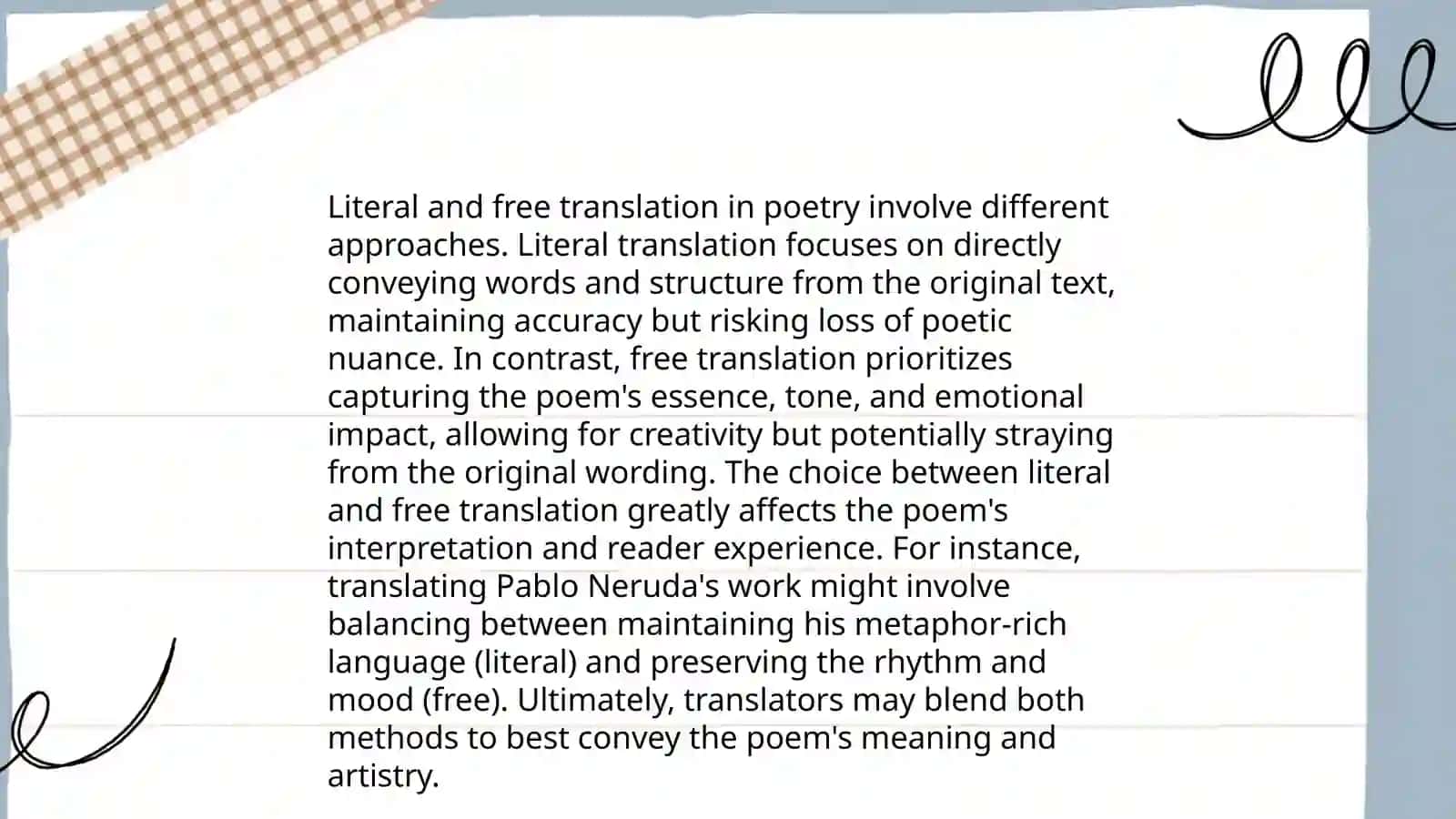 Translating Poetry, Poetry Translation Techniques 4