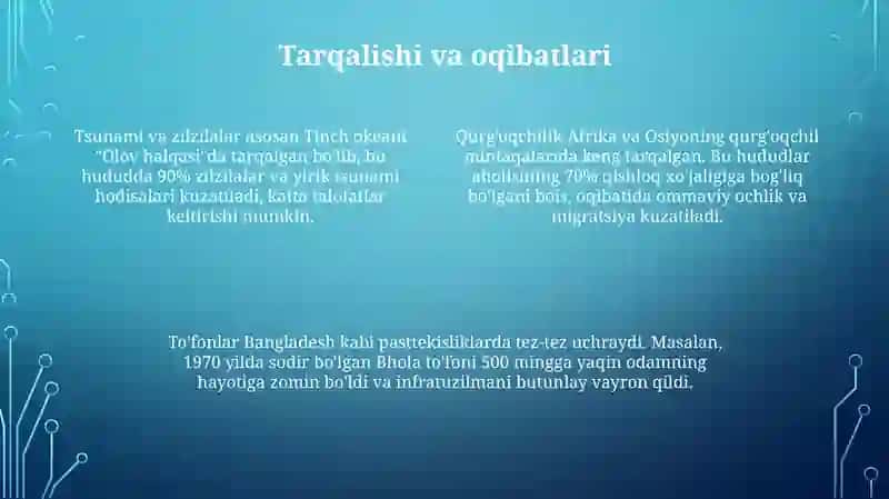Tabiiy ofatlar 4
