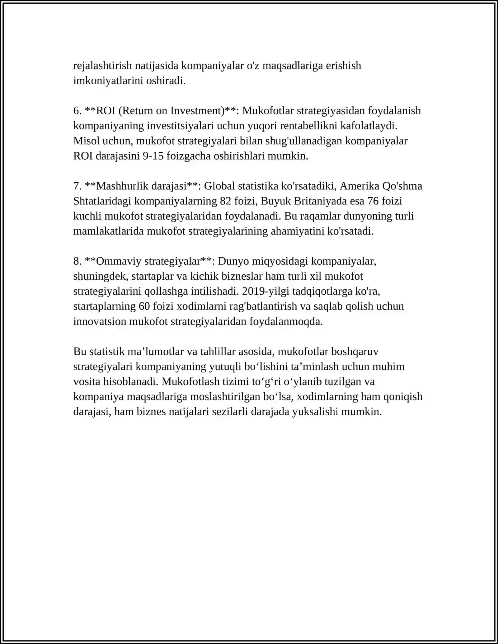 SIFAT SOHASIDAGI MUKOFOTLAR MODELLARI 4