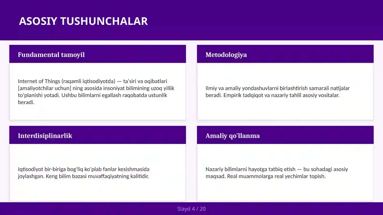 Internet of Things (Raqamli iqtisodiyotda) — Ta'siri va oqibatlari [Amaliyotchilar uchun] 4