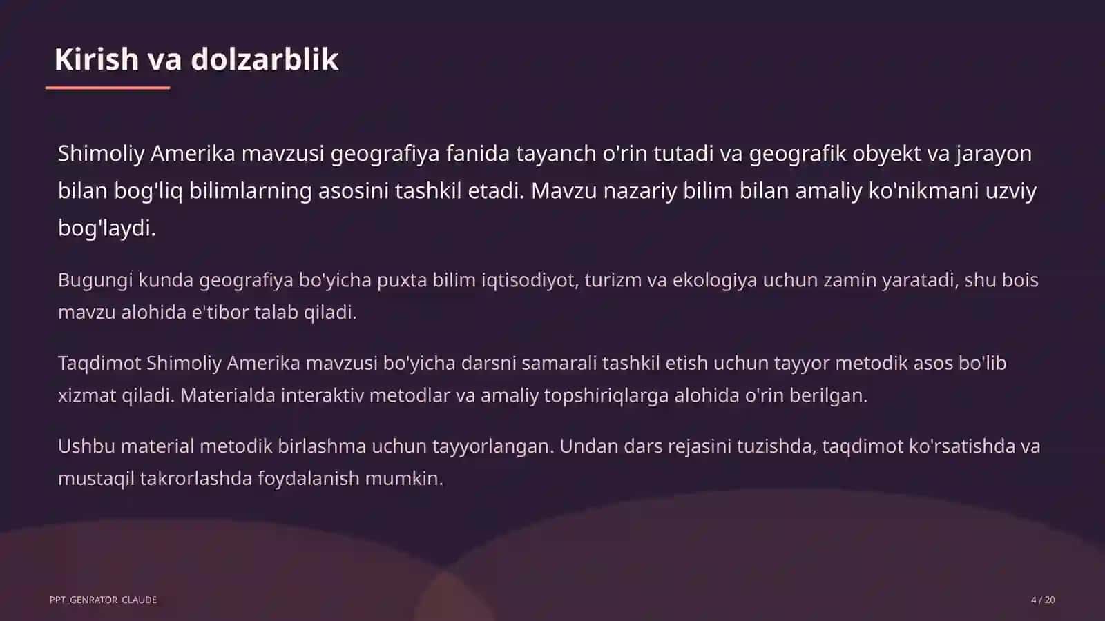 Shimoliy Amerika (7-sinf) 4