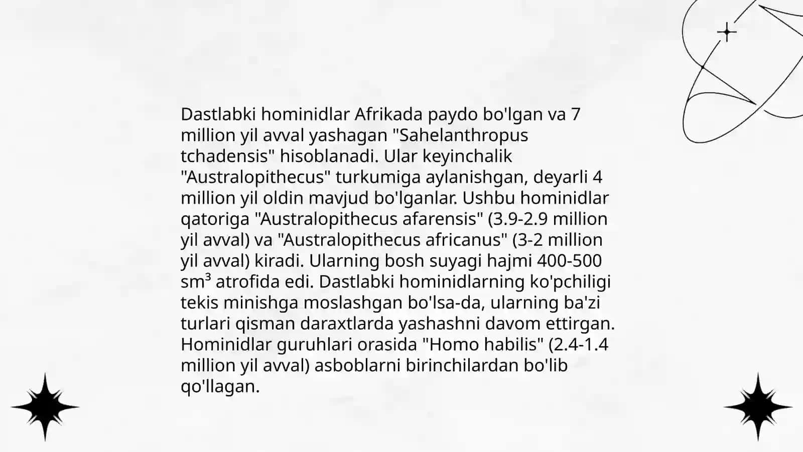 Odam evolutsiyasi tarixi 4