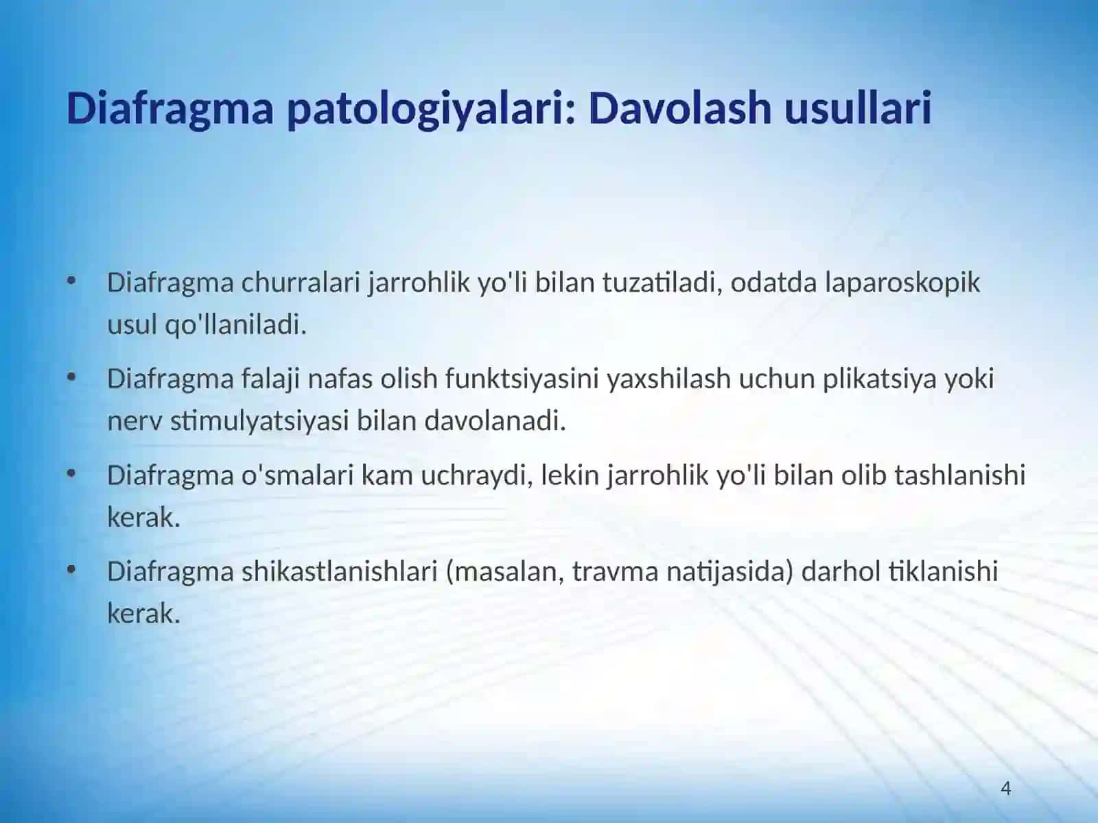 Ko'krak qafasi jarrohligidagi zamonaviy yondashuvlar 4