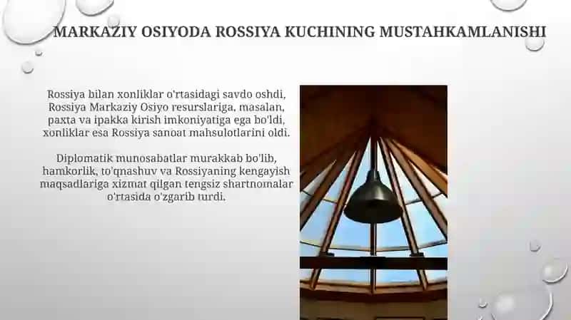 O'rta osiyo xonliklarining Rossiya bilan savdo - elchlik munosabatlari 4