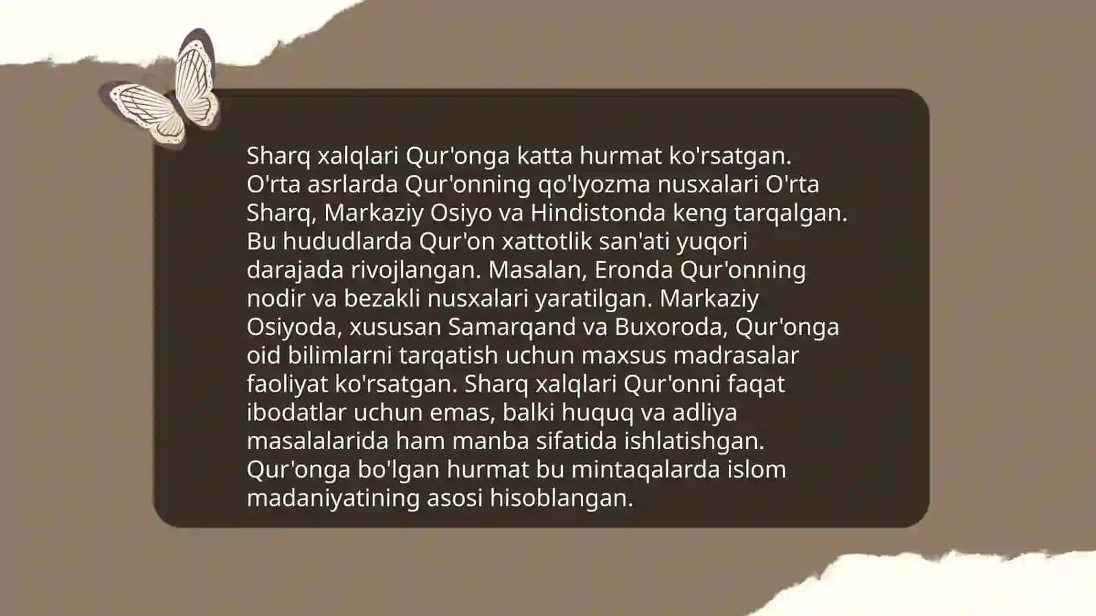 Qur’on Sharq xalqlarining diniy, ilmiy va ma’naviy me’rosi sifatida 4