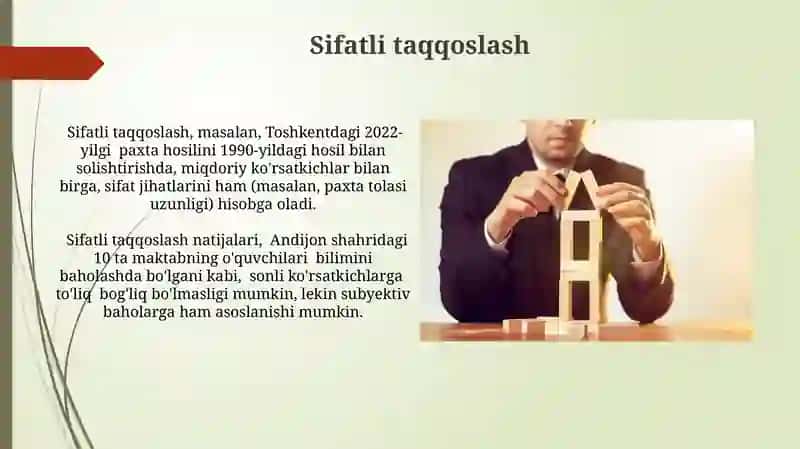 Taqqoslama tushunchasi va uning xossalari 4