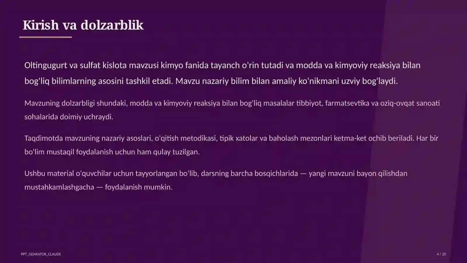 Oltingugurt va sulfat kislota (9-sinf) 4