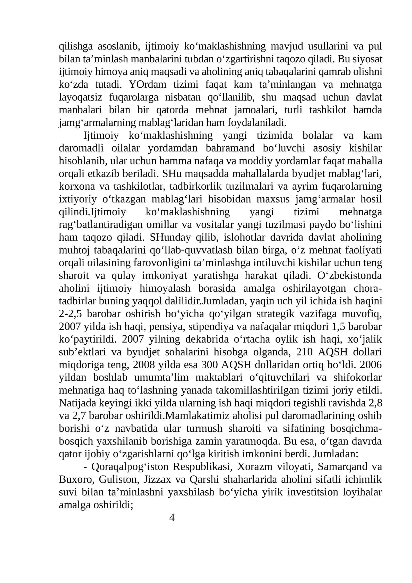 6-MA’RUZA. O’ZBEKISTON RESPUBLIKASIDAGI IJTIMOIY O’ZGARISHLAR 4