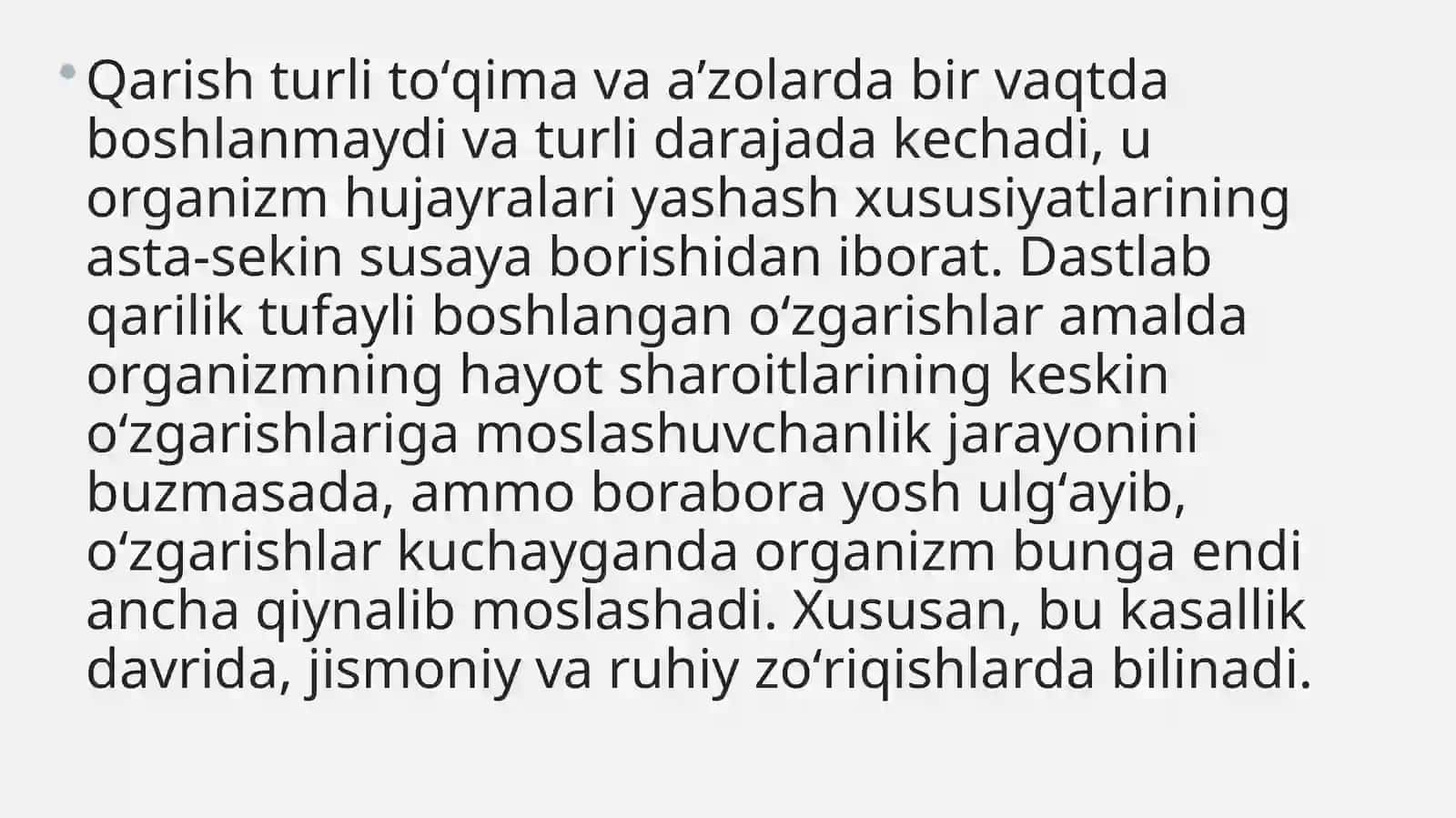 Keksalik va qarish 4