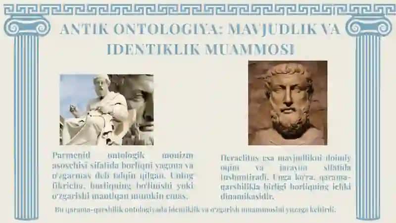 BORLIQ FALSAFASI (ONTOLOGIYA) 4