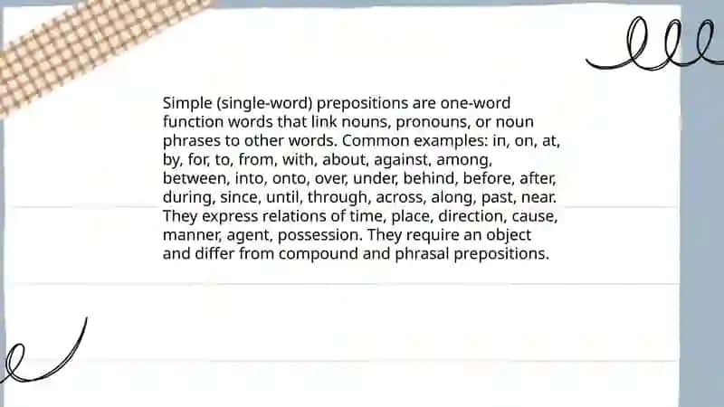 Preposition is English 4