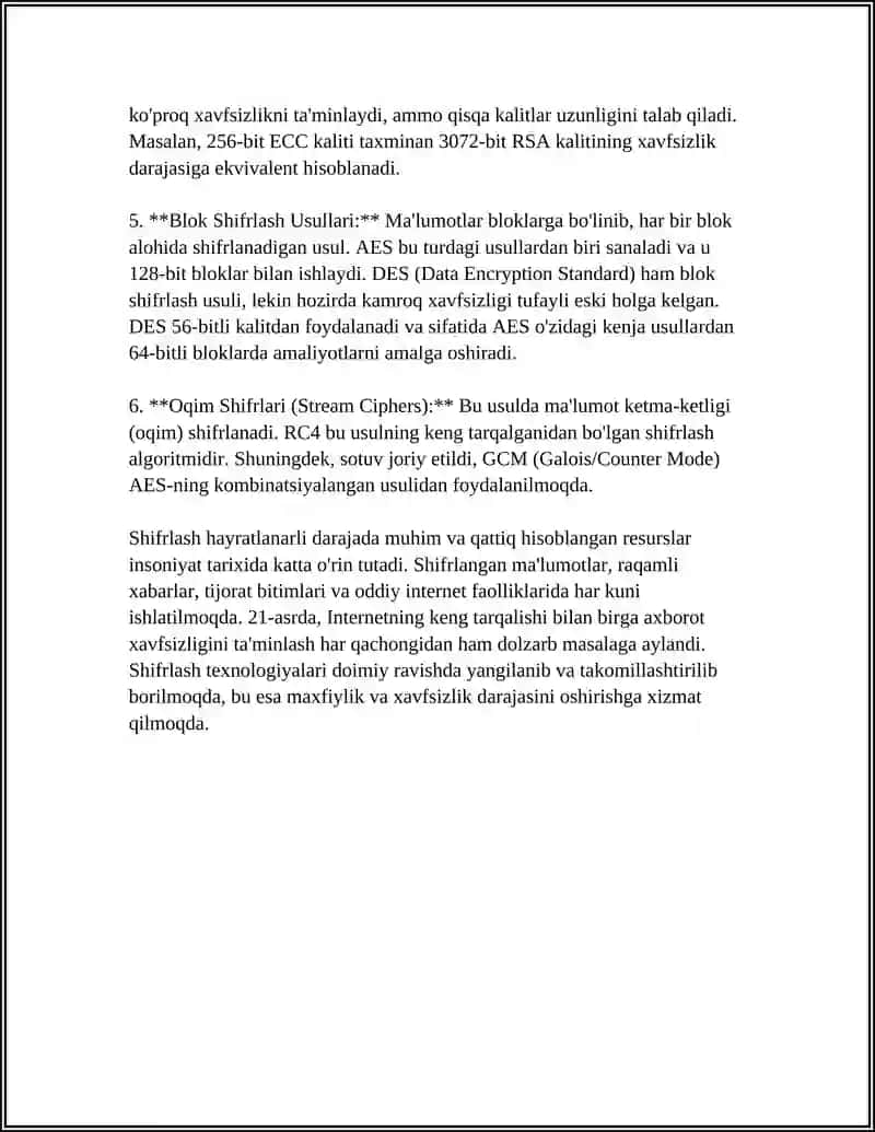 KOMPYUTER TIZIMLARIDA AXBOROTLARNI HIMOYA QILISH USULLARI 4
