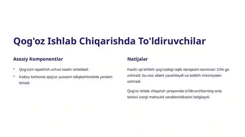 To'ldiruvchilarni ishlatish sohalari 4