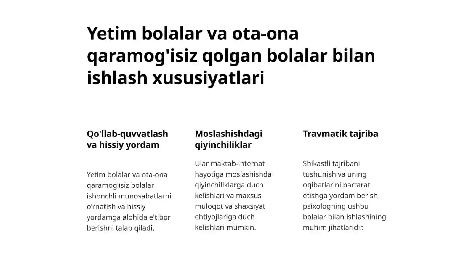 Turarjoymuassasalarida psixologning ishva mazmuni 4