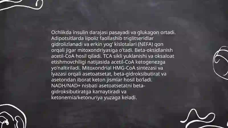 Qaпdli diabet vа ochlikda kеtоnuriуа vа kеtоnemiуа by Adizova Madinabonu 4