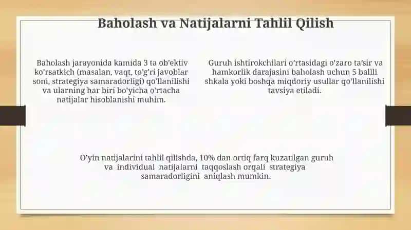 Sahnalashtirilgan òyinlarni tashkil etish va òtkazish 4