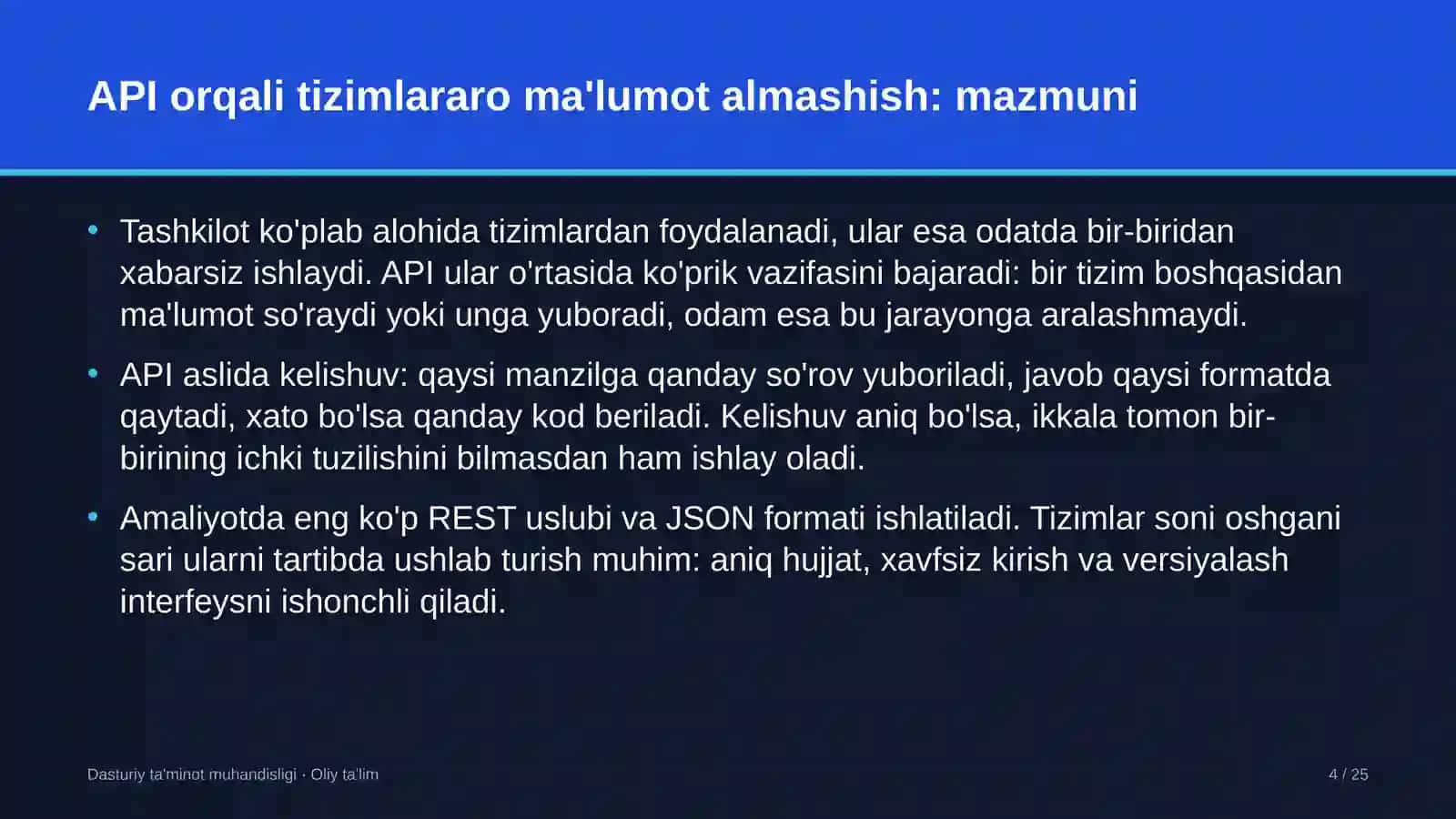 Energetikada API orqali tizimlararo ma'lumot almashish 4