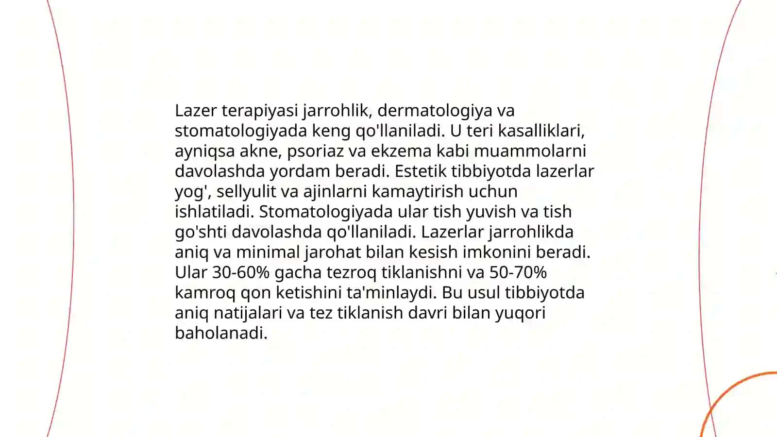 Lazerning tibiyyotda qollanilishi 4