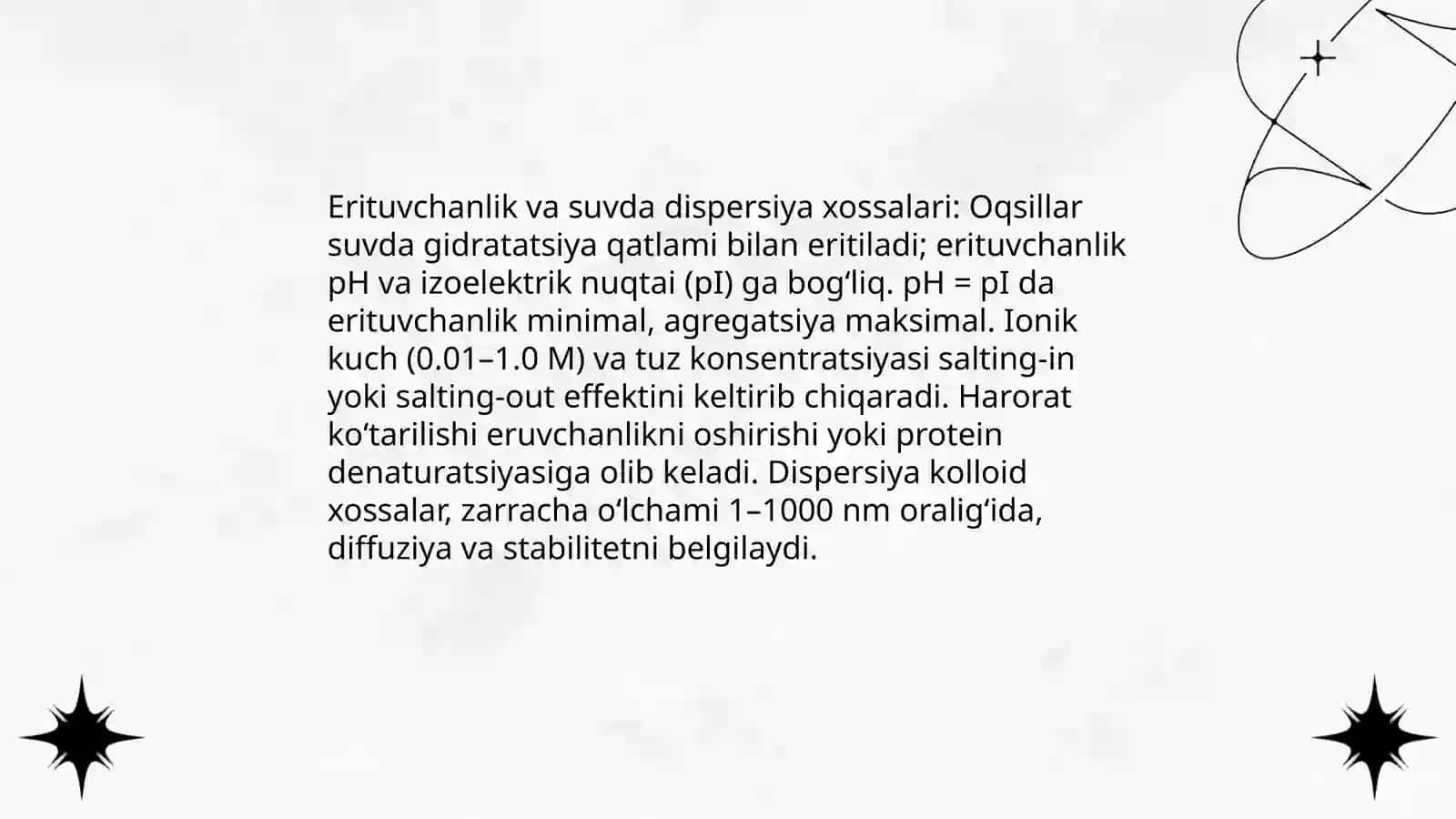 Oqsillar fizik va kimyoviy xossalari 4