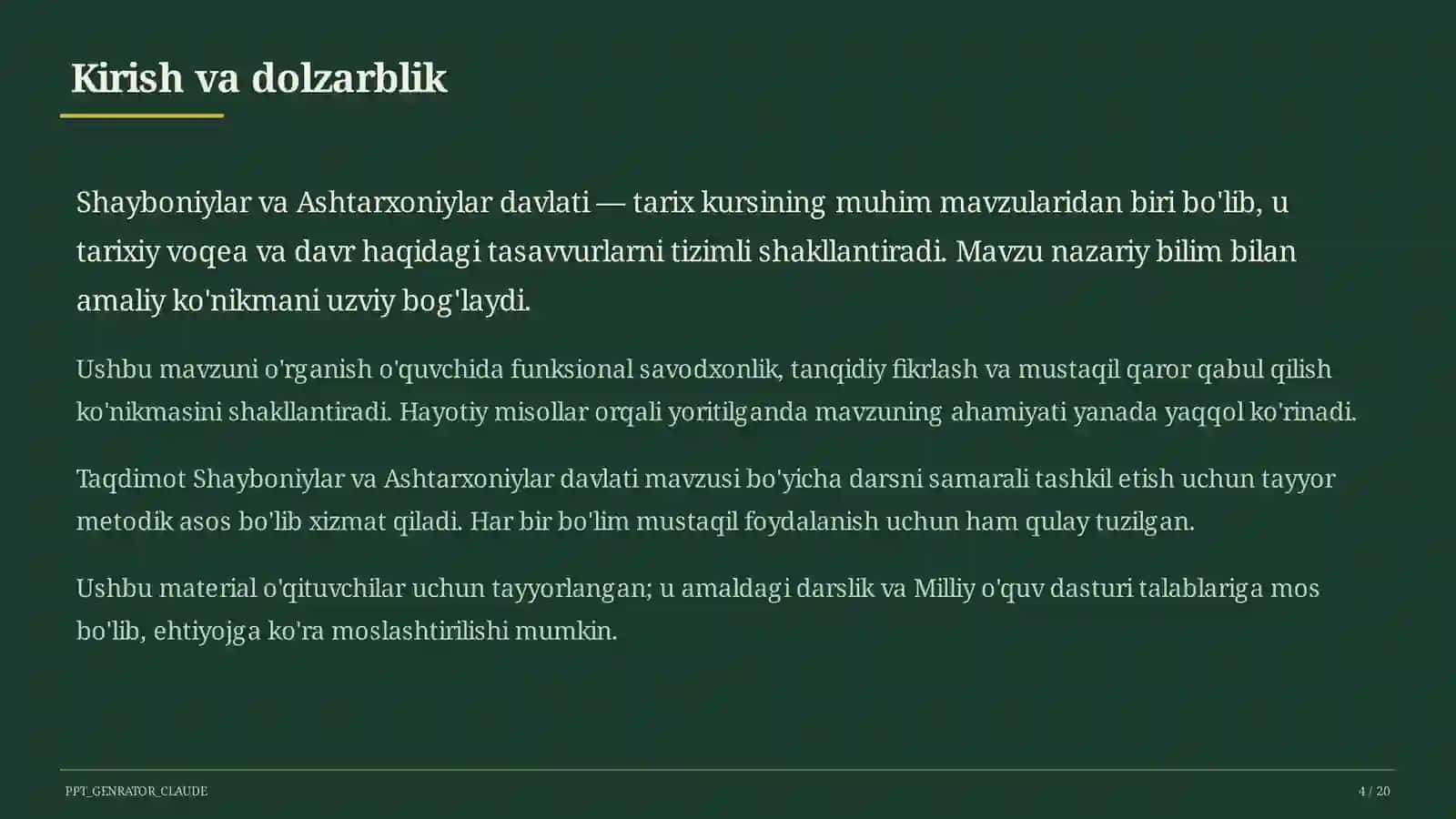 Shayboniylar va Ashtarxoniylar davlati (8-sinf) 4