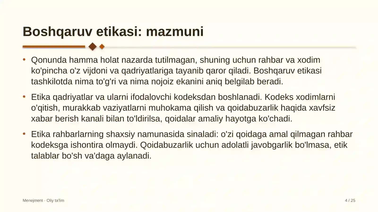 xolding kompaniyalarida boshqaruv etikasi 5316 4