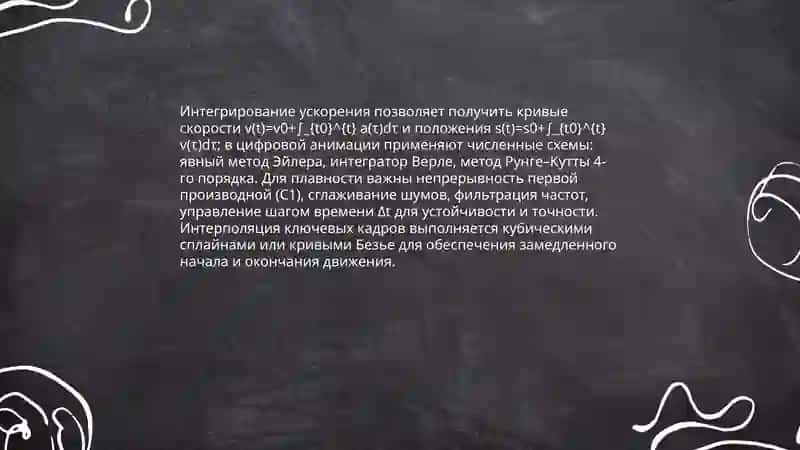 Приложения интегрального исчисления при создании движений и деформаций объектов в анимационных фильмах 4
