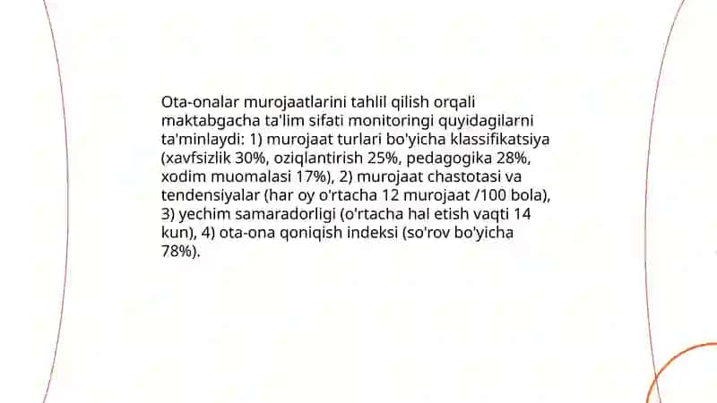 MAKTABGACHA TA'LIM TASHKILOTLARIDA JAMOATCHILIK FIKRINI HISOBGA OLISHDA MUROJAATLARNING O'RNI 4