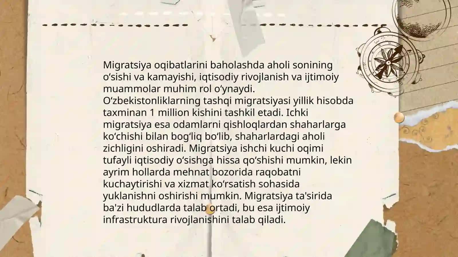 Matritsalar yordamida aholi migratsiyasini baholash. Axoli yoshi haqidagi masala 4