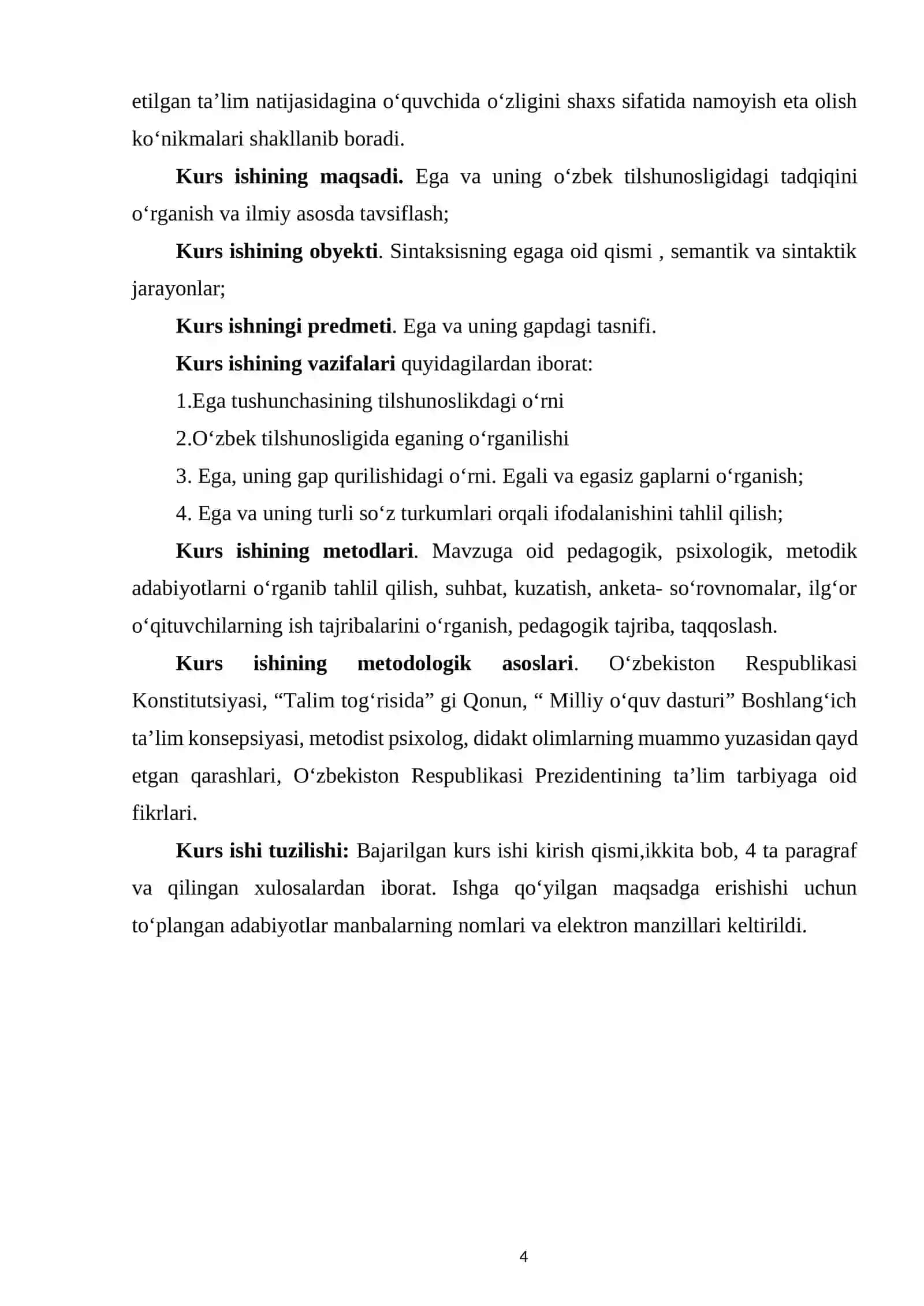 EGA VA UNING  OʻZBEK TILSHUNOSLIGIDAGI   TADQIQI 4