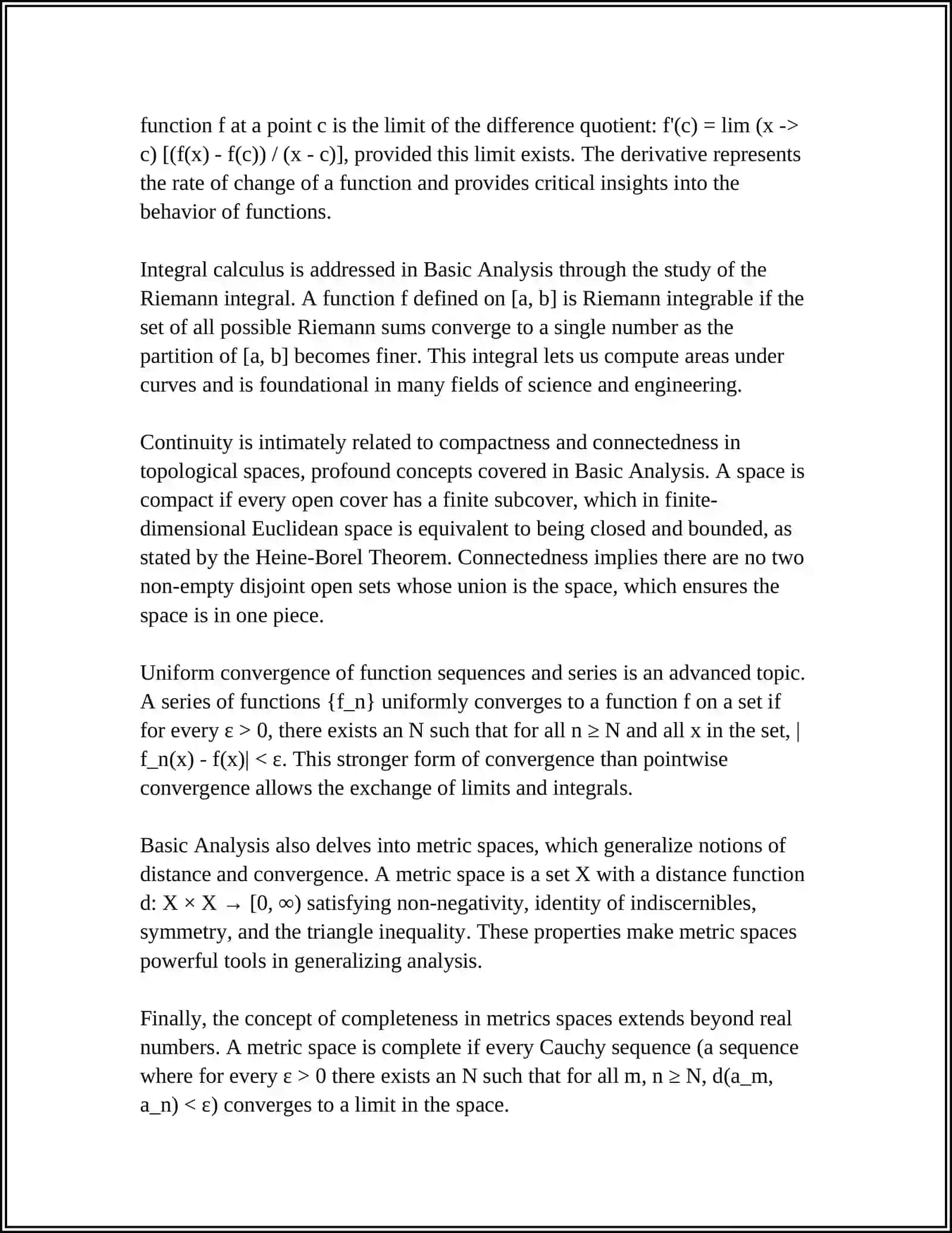 Basic Analysis of the Work 4