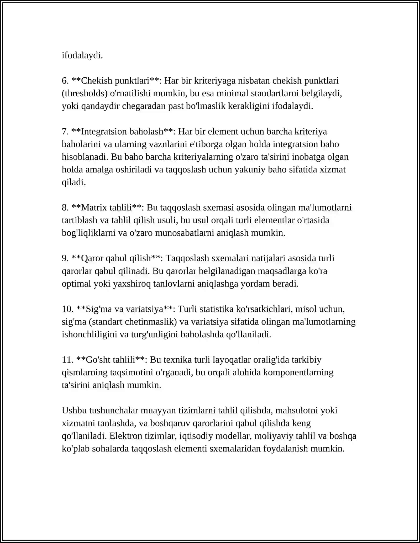 TAQQOSLASH ELEMENTI SXEMASINI OʻRGANISH. SUNNATDIR SXEMASINI TAHLIL QILISH 4