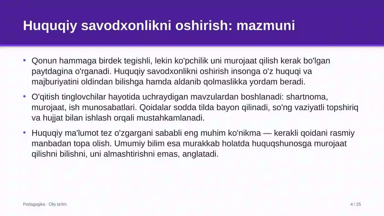 bolalar o'smirlar sport maktablarida huquqiy savodxonlikni oshirish 7633 4