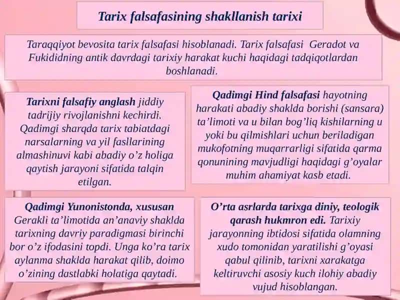 FALSAFA TARIXI RIVOJLANTIRISH HAQIDAGI QARASHLAR EVOLYUTSIYASI 4