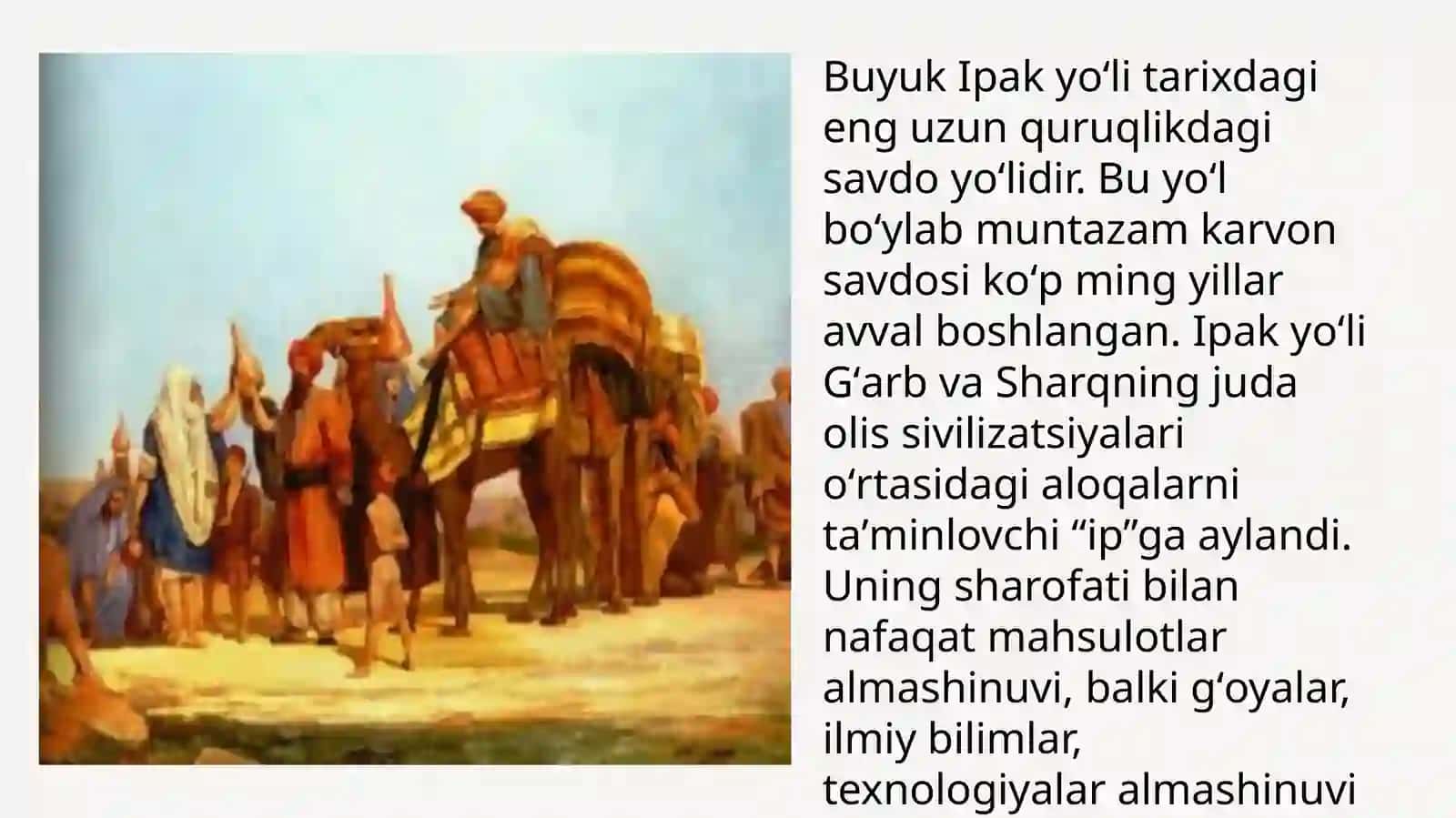 Buyuk Ipak yoʻlining shakllanish tarixi 4