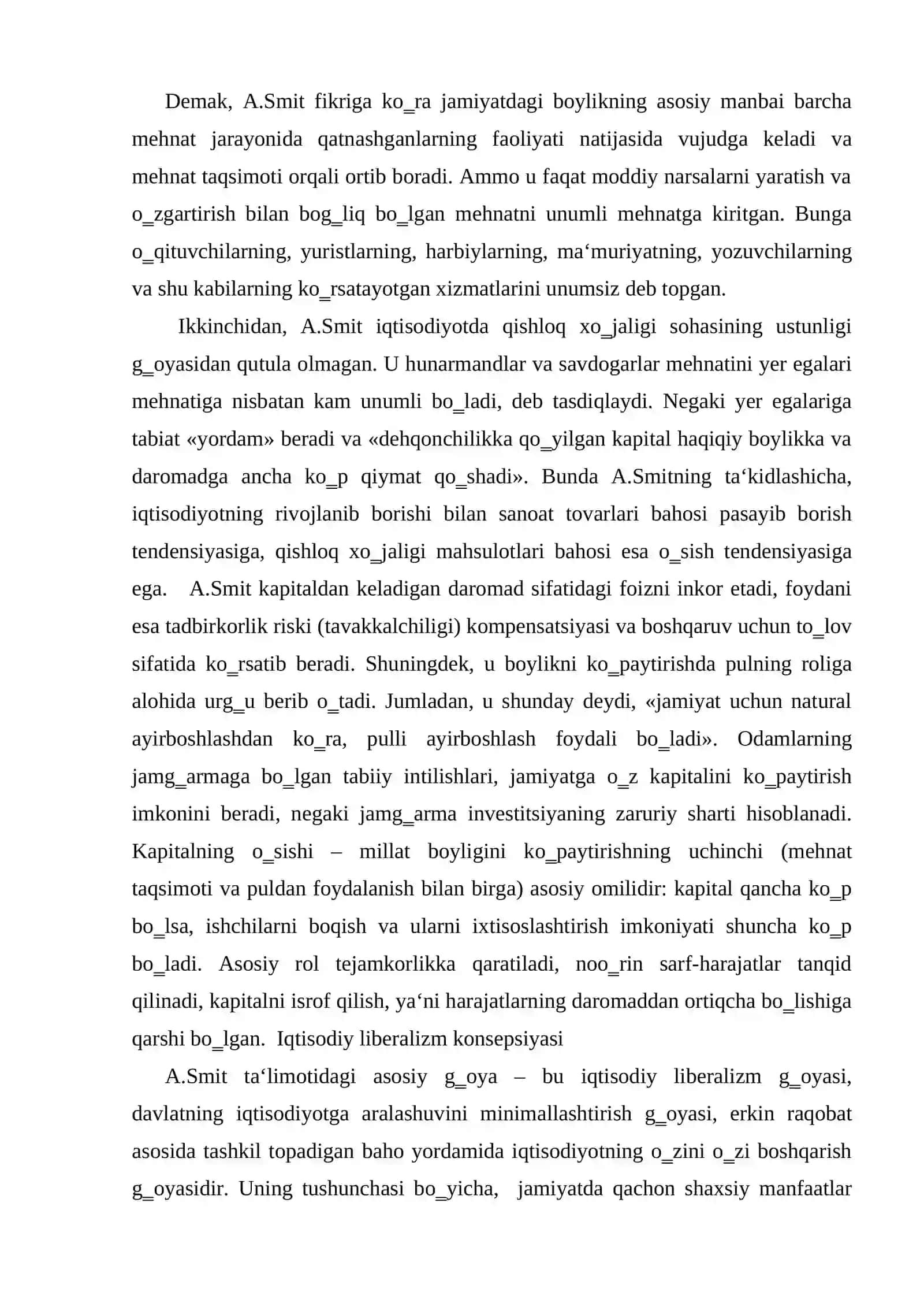 Klassik iqtisodiy maktabga muqobil ta`limotlar bozor iqtisodiyotiga muxolif sotsialistik yo`nalish 4