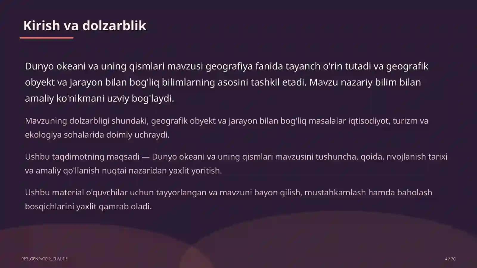 Dunyo okeani va uning qismlari (7-sinf) 4