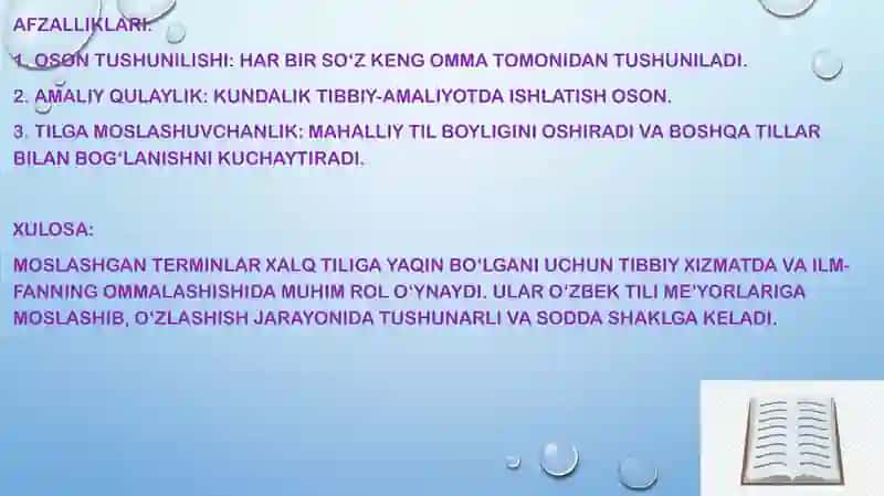 Moslashgan va moshlashmagan terminlar 4
