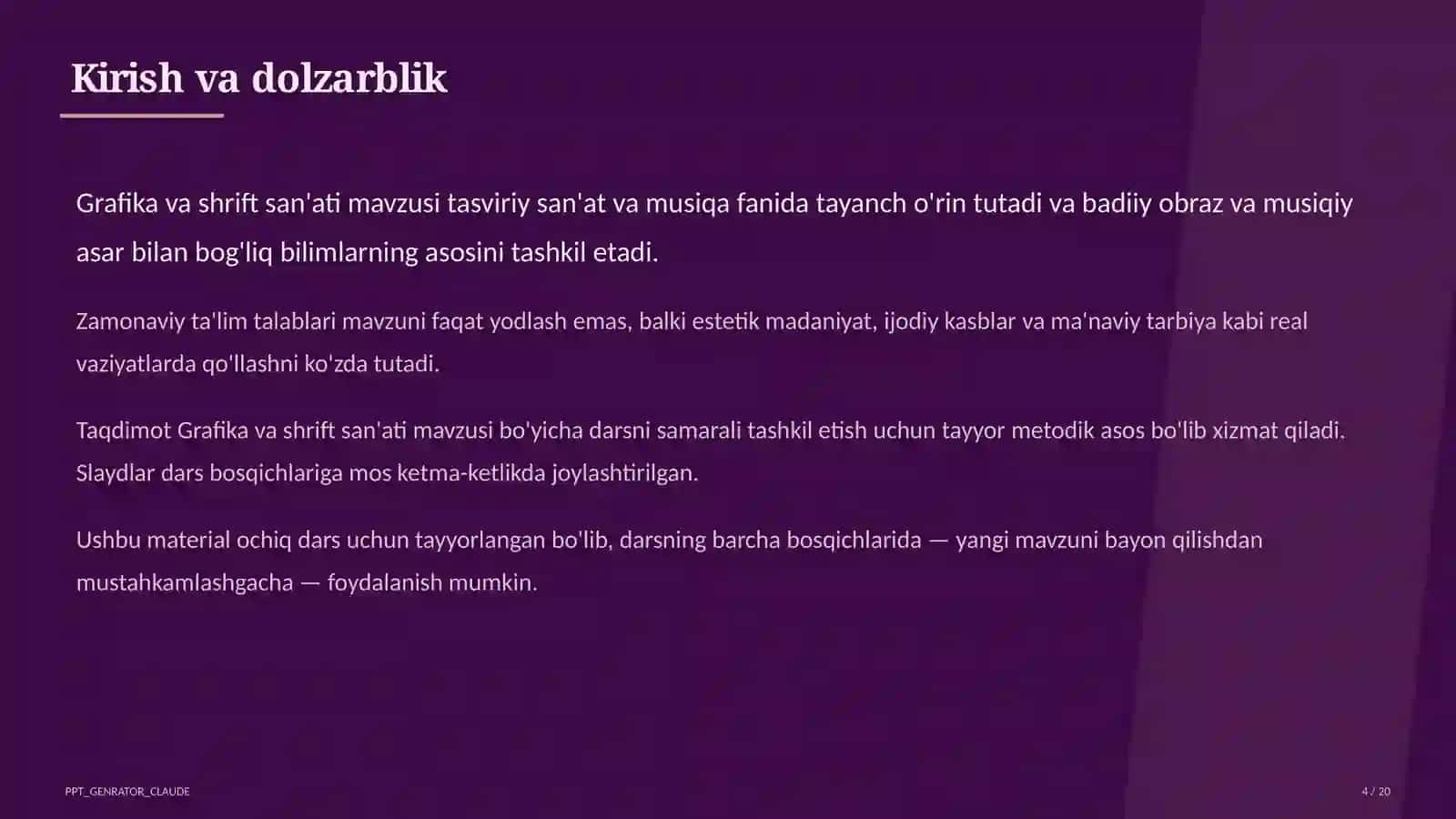 Grafika va shrift san'ati (6-sinf) 4