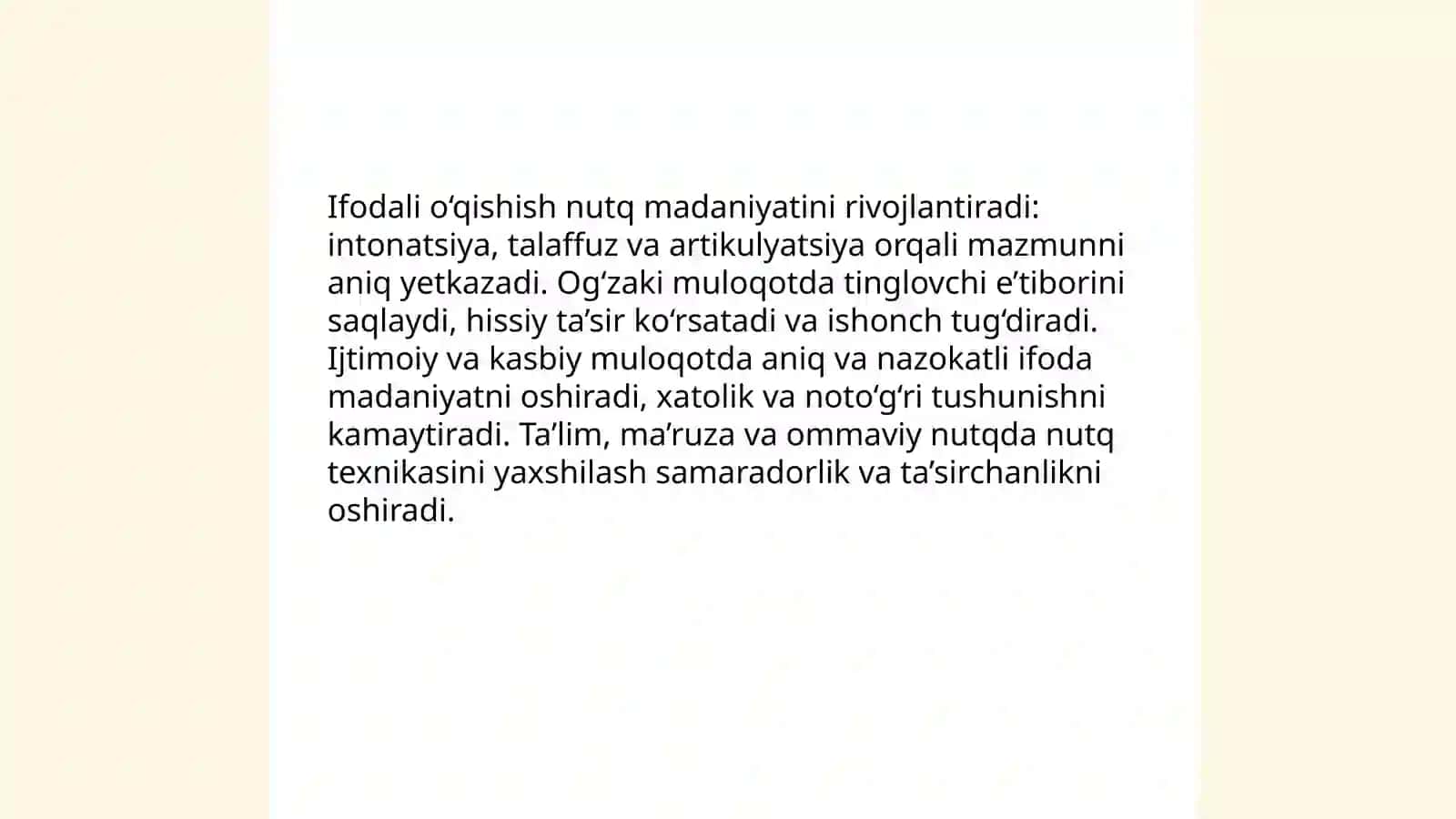 Ifodali o‘qishishning amaliy ahamiyati 4