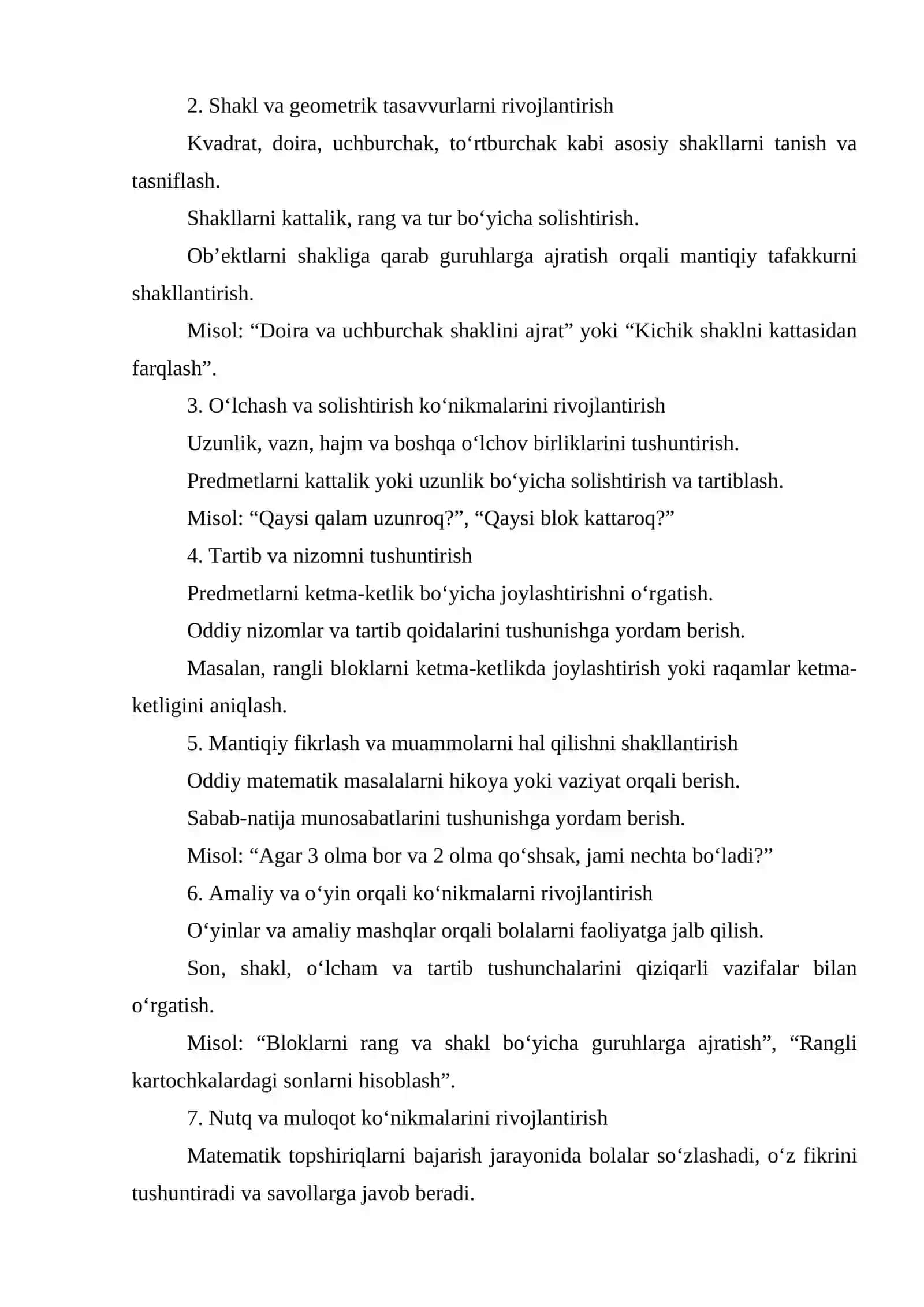 Bolalarni maktabga tayyorlashda elementar matematik tasavvurlarni shakllantirish orqali maktabga tayyorlash. 4