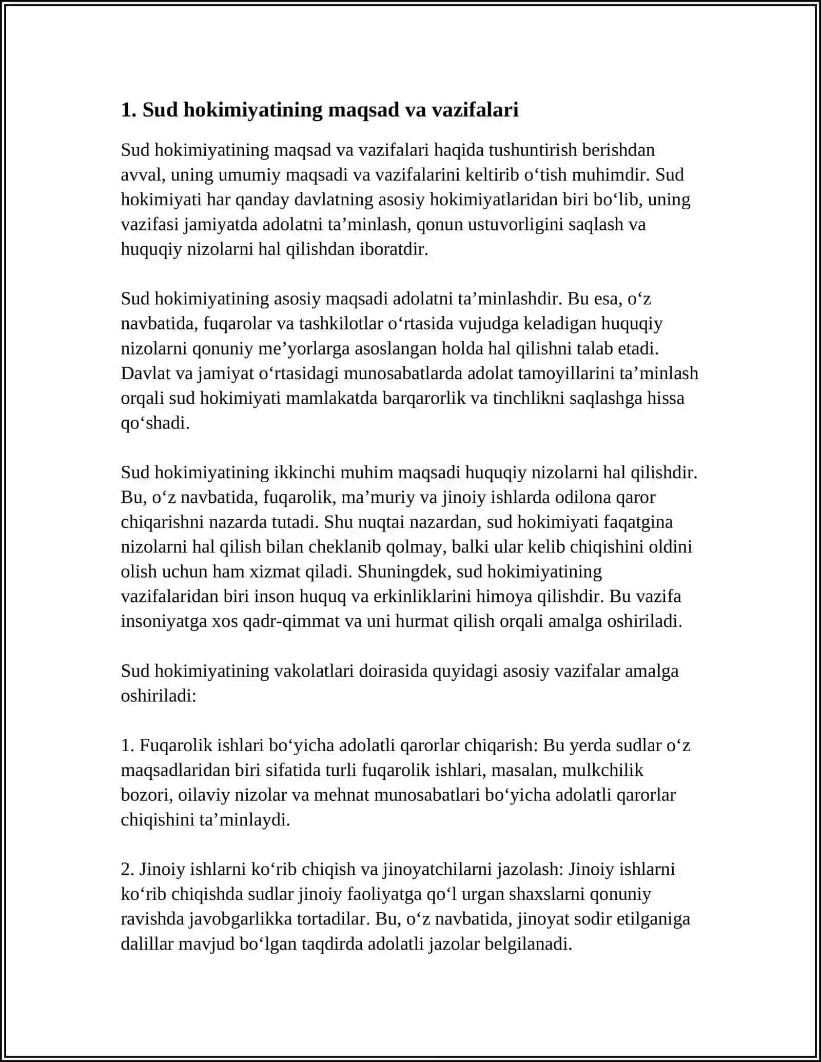 OʻZBEKISTON RESPUBLIKASIDA SUD HOKIMIYATINI TASHKIL ETILISHI 4
