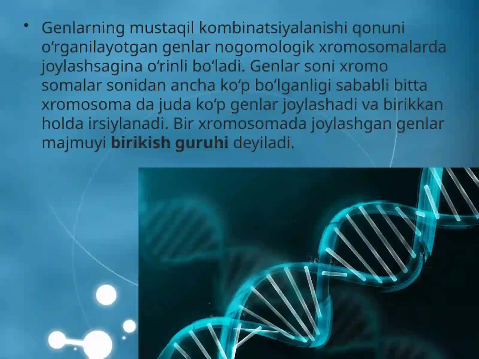 IRSIYATNING XROMOSOMA NAZARIYASI 4