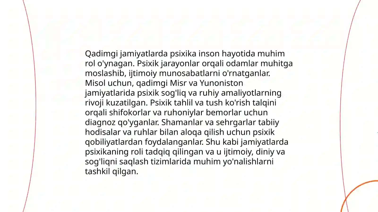 Psixikaning evolyusiyasi va vujudga kelishi 4
