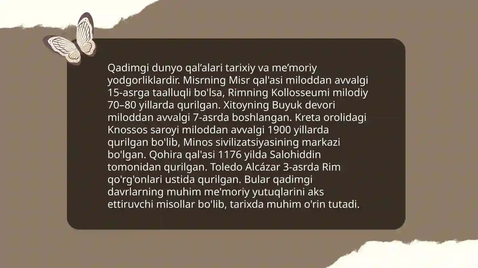 Qadimgi mudofaa inshootlari tarixi 4