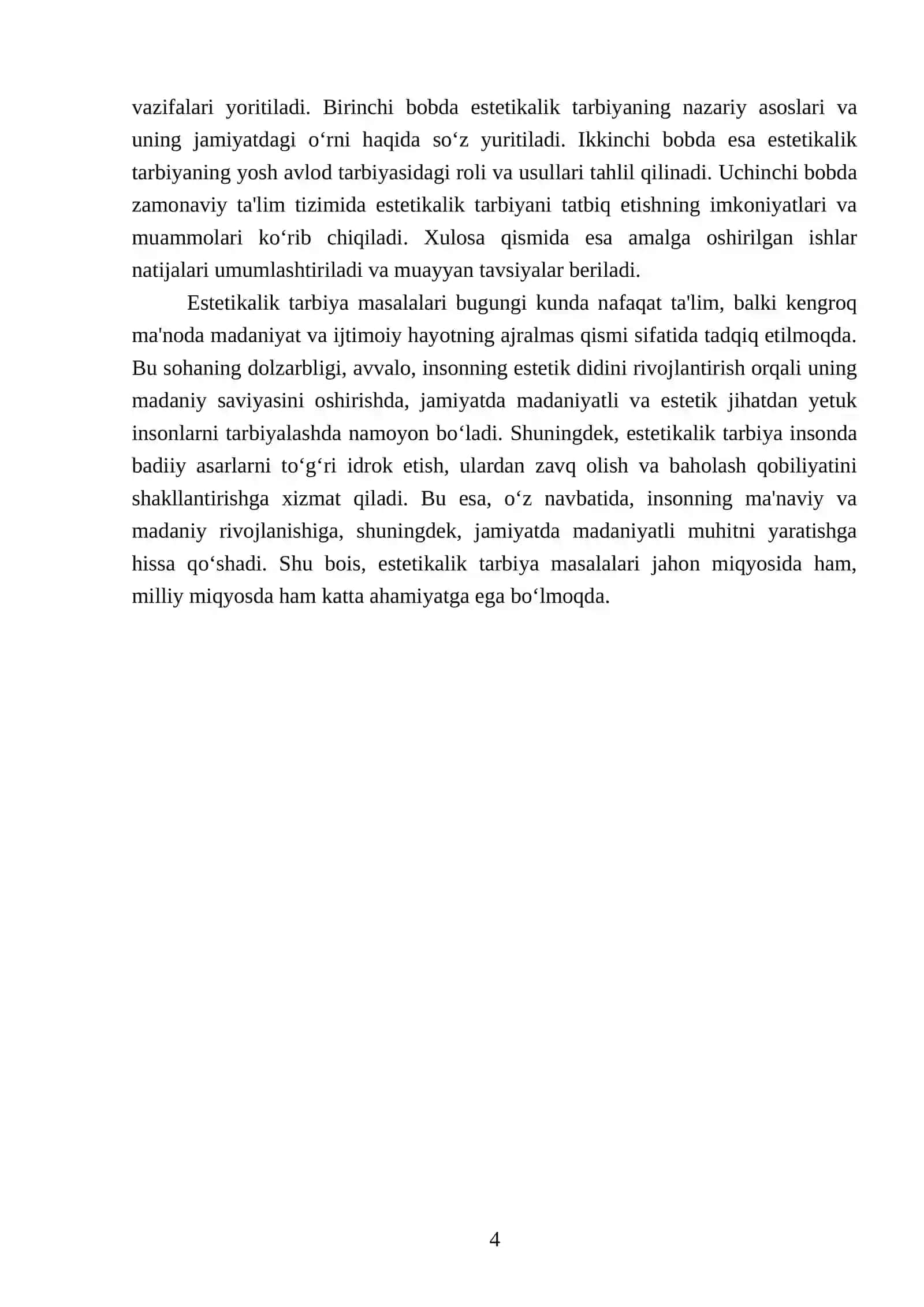 Estetikalik tarbiya mazmuni 4