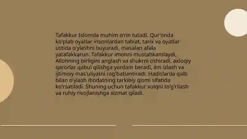 Tafakkur 4